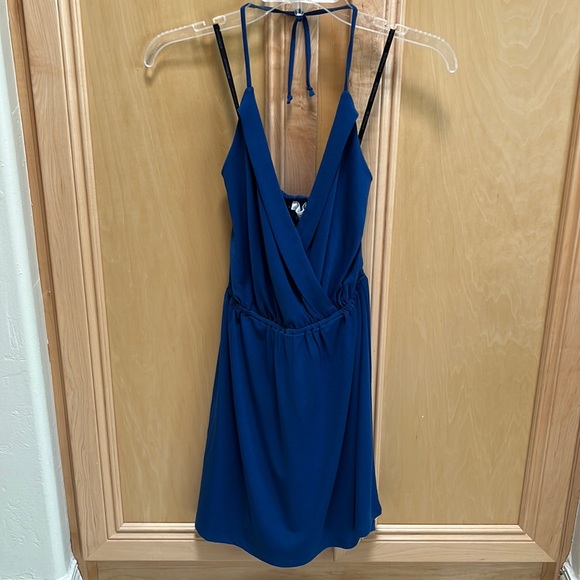 BCBGeneration Surplice Halter V-Neck Dress - Picture 3 of 6